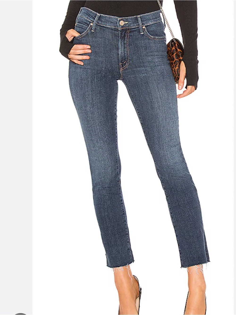 Mother The Rascal Ankle Snippet Jeans Girl Crush Stretch Women's Size 28